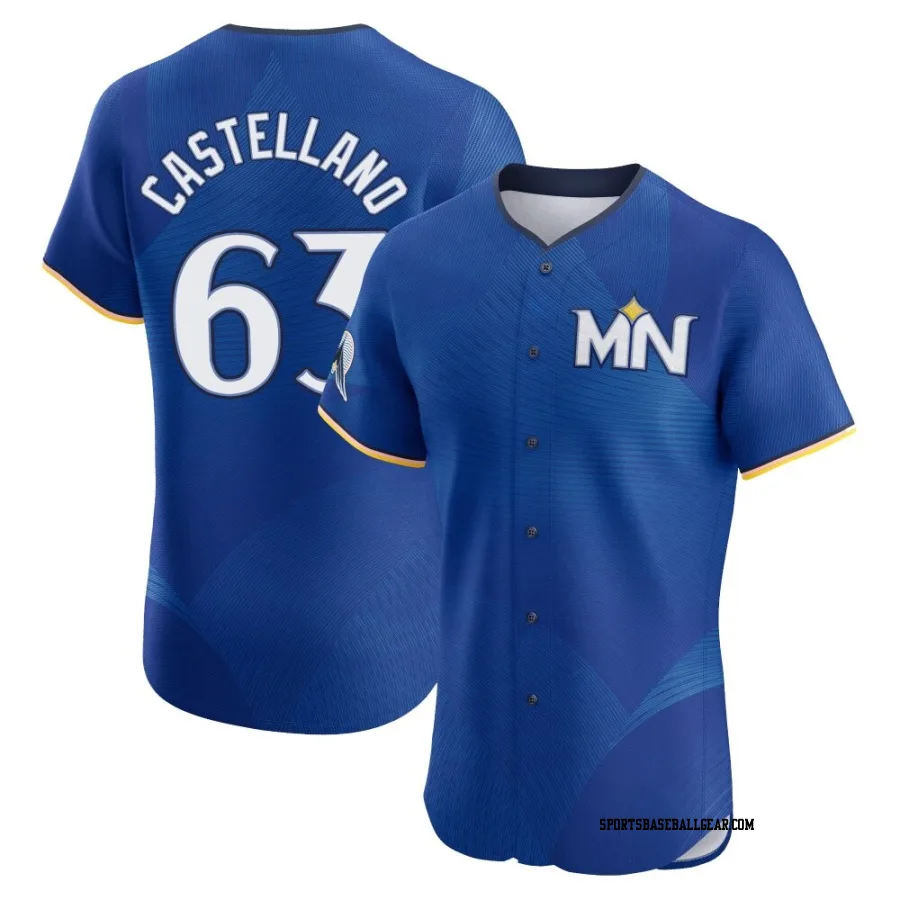 Eiberson Castellano Men's Minnesota Twins Royal Elite 2024 City Connect Jersey