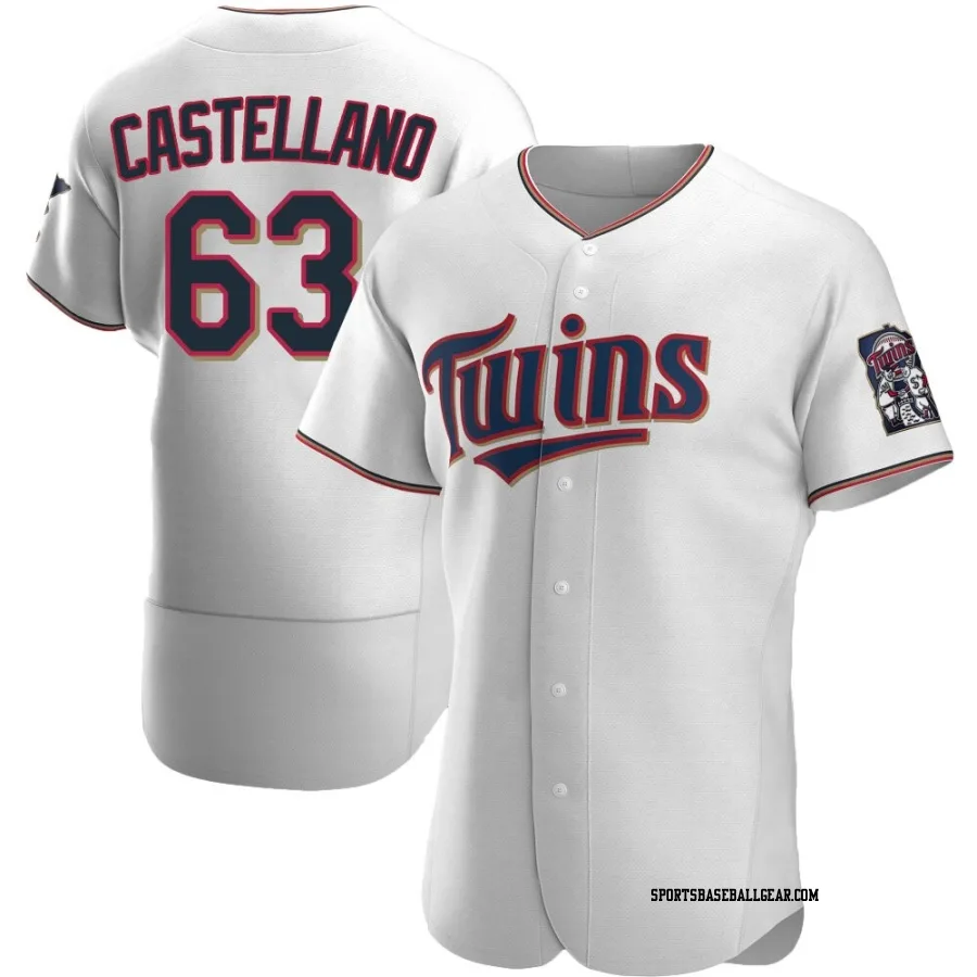 Eiberson Castellano Men's Minnesota Twins White Authentic Home Jersey