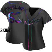 Eiberson Castellano Women's Minnesota Twins Black Holographic Replica Alternate Jersey