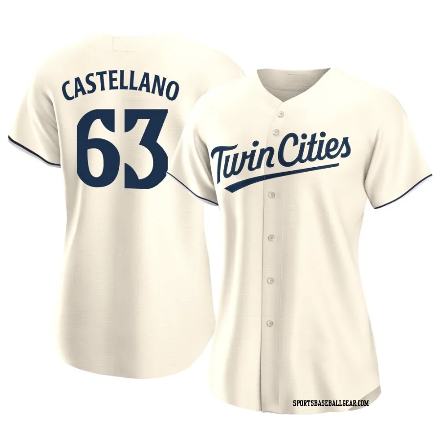 Eiberson Castellano Women's Minnesota Twins Cream Replica Alternate Jersey