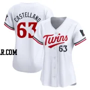 Eiberson Castellano Women's Minnesota Twins White Limited Home Jersey