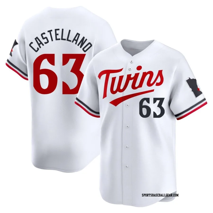 Eiberson Castellano Youth Minnesota Twins White Limited Home Jersey