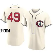 Eli Morgan Men's Chicago Cubs Cream Authentic 2022 Field Of Dreams Jersey
