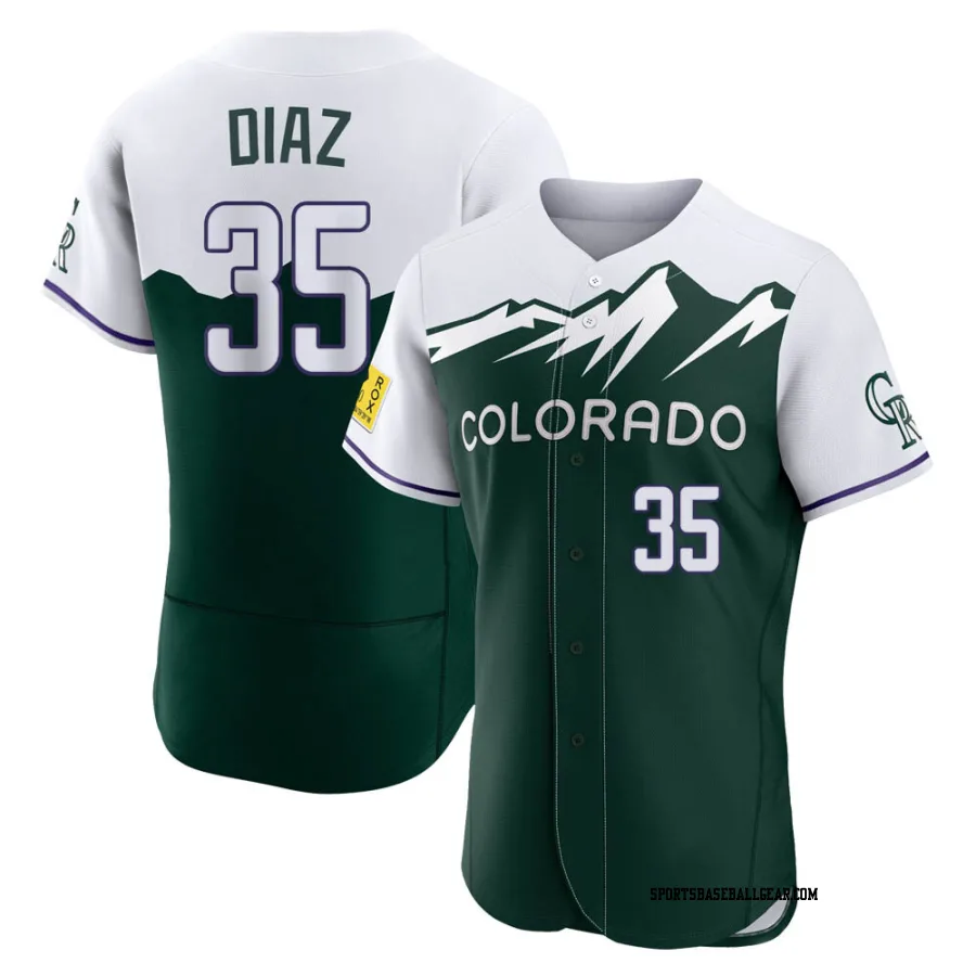 Elias Diaz Men's Colorado Rockies Green Authentic 2022 City Connect Jersey