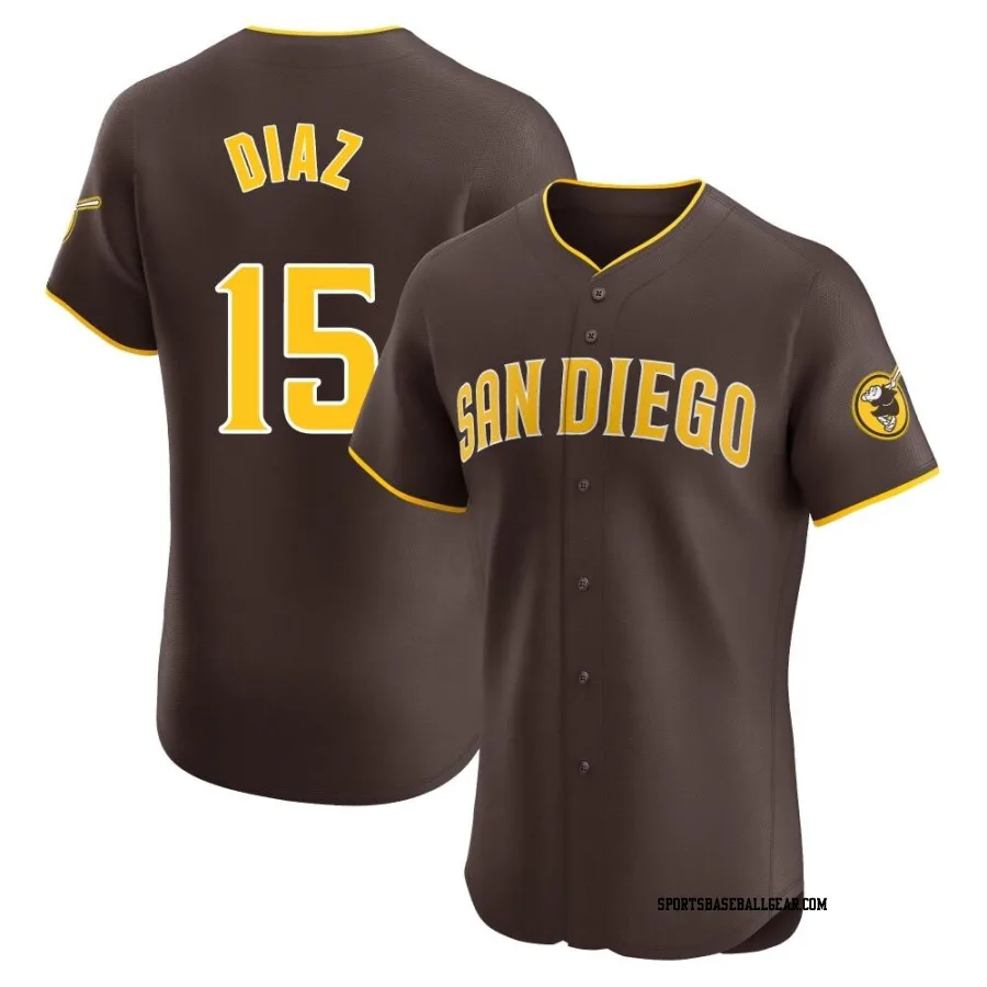 Elias Diaz Men's San Diego Padres Brown Elite Road Vapor Premier Jersey