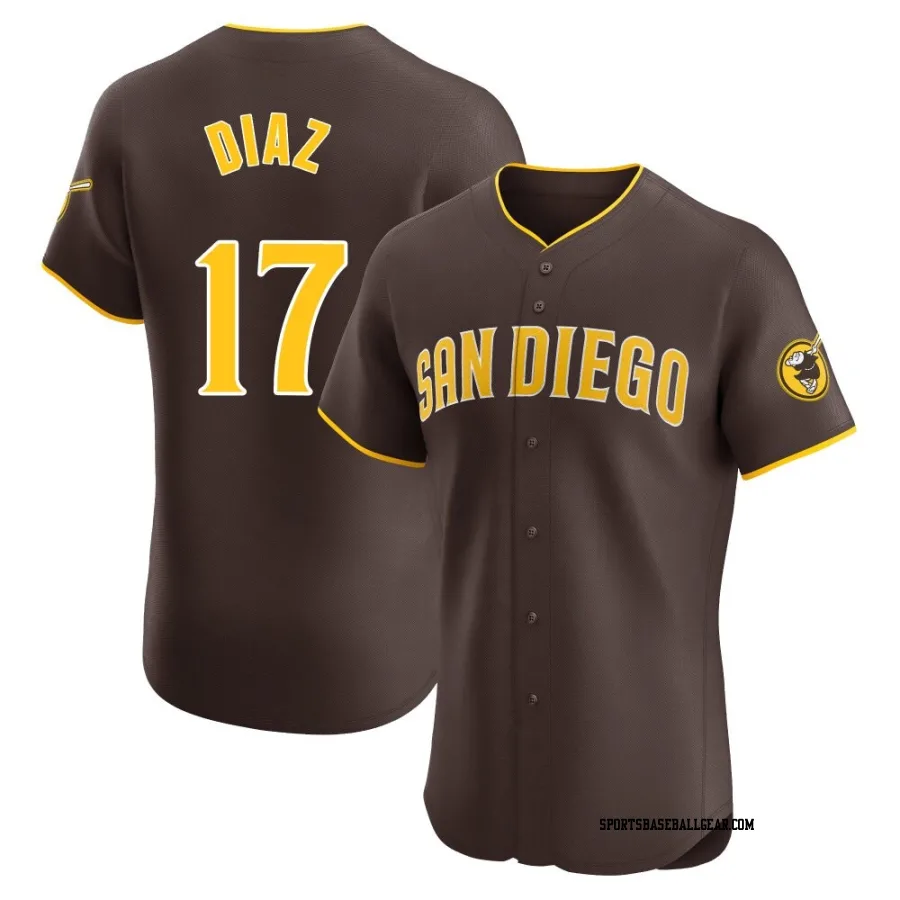 Elias Diaz Men's San Diego Padres Brown Elite Road Vapor Premier Jersey