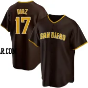 Elias Diaz Men's San Diego Padres Brown Replica Road Jersey