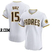 Elias Diaz Men's San Diego Padres White Elite Home Patch Jersey