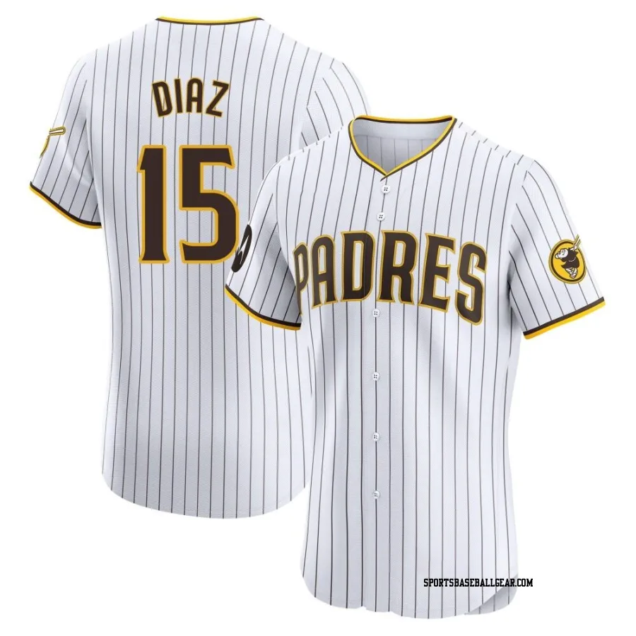 Elias Diaz Men's San Diego Padres White Elite Home Patch Jersey