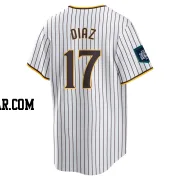 Elias Diaz Men's San Diego Padres White Replica 2024 World Tour Seoul Series Home Jersey