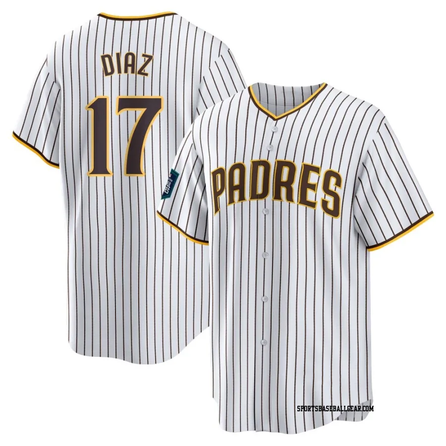 Elias Diaz Men's San Diego Padres White Replica 2024 World Tour Seoul Series Home Jersey