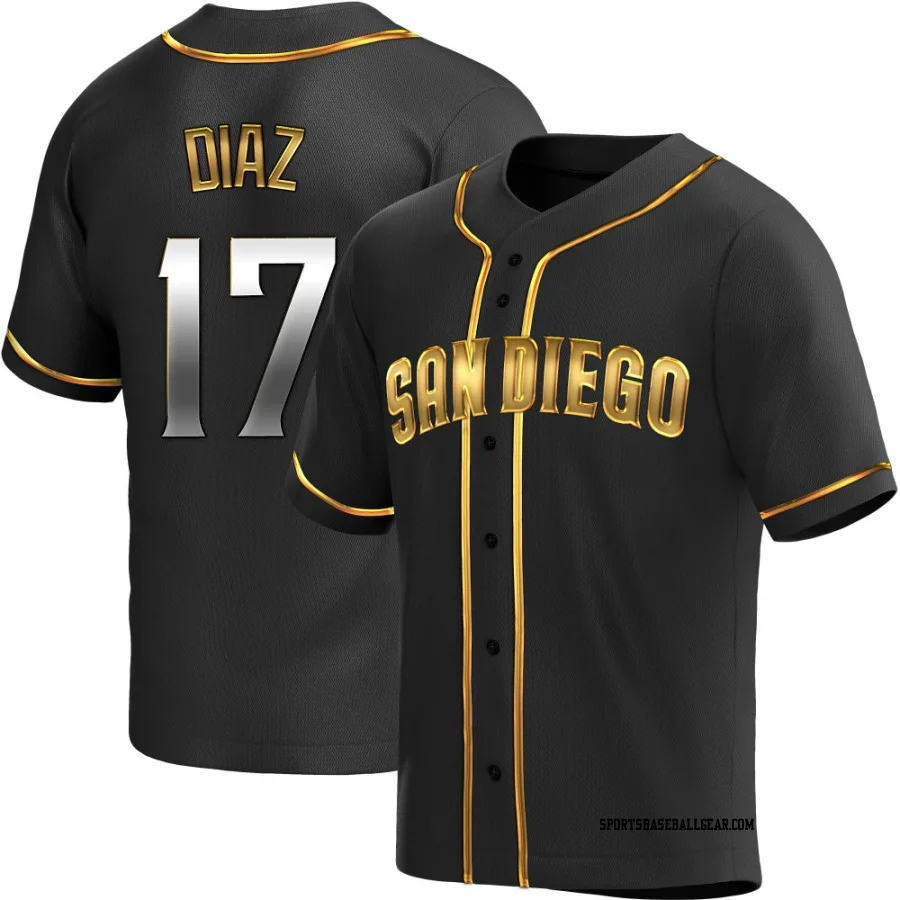 Elias Diaz Youth San Diego Padres Black Golden Replica Alternate Jersey