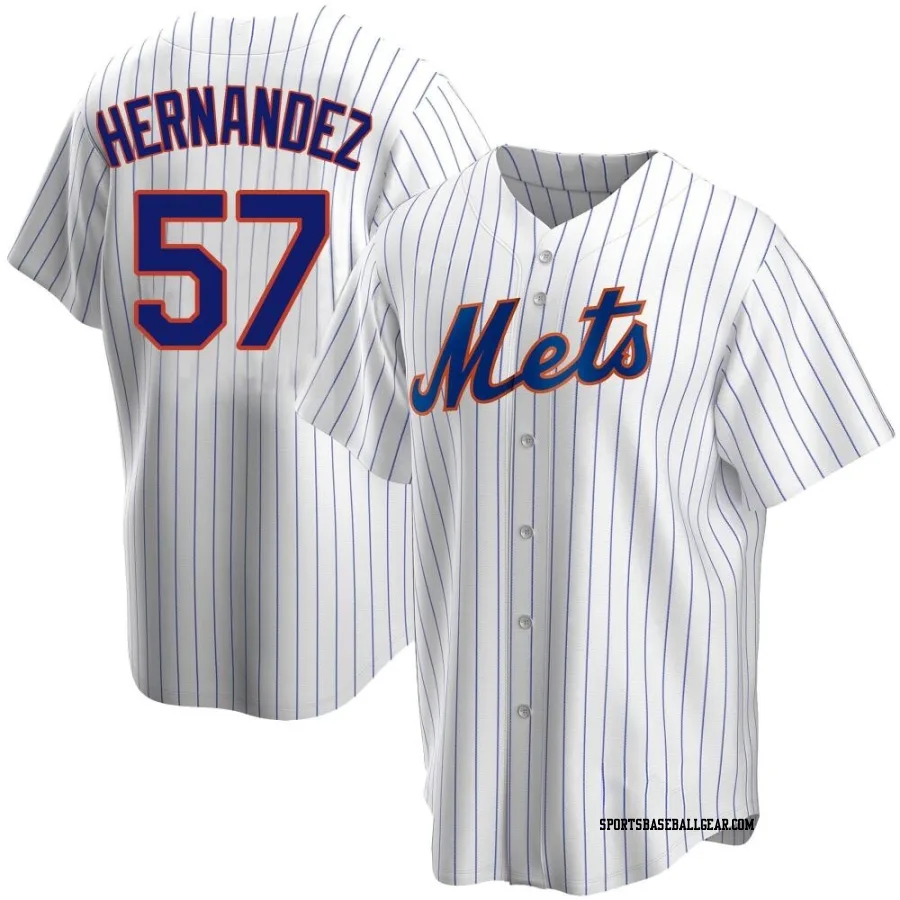 Elieser Hernandez Youth New York Mets White Replica Home Jersey