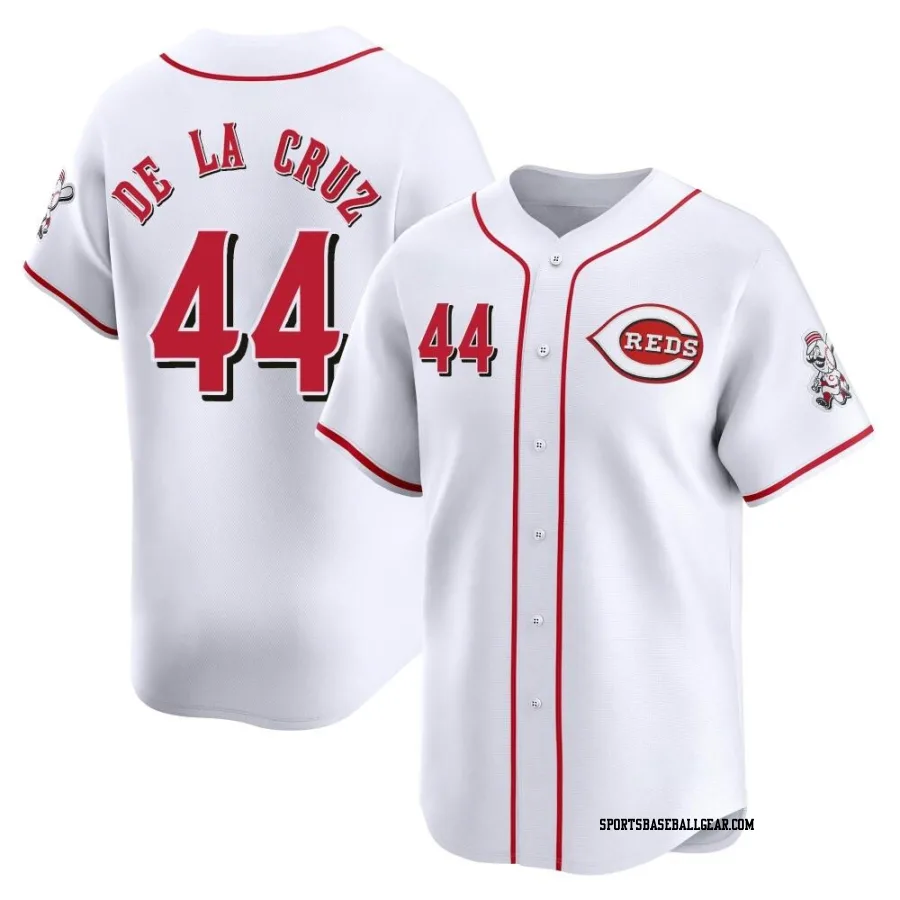 Elly De La Cruz Men's Cincinnati Reds White Limited Home Jersey