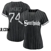 Eloy Jimenez Women's Chicago White Sox Black Replica 2021 City Connect Jersey