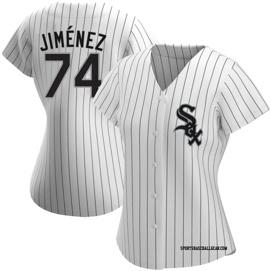 Eloy Jimenez Women's Chicago White Sox White Replica Home Jersey