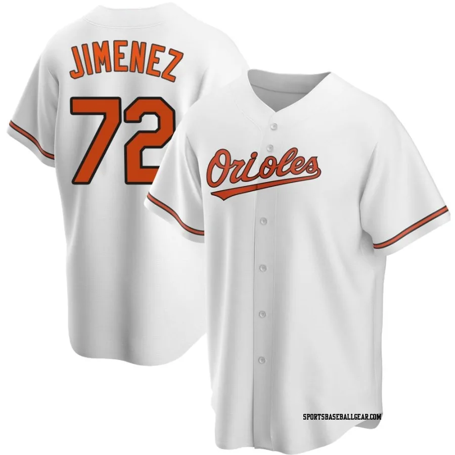 Eloy Jimenez Youth Baltimore Orioles White Replica Home Jersey