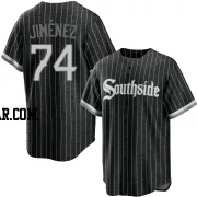 Eloy Jimenez Youth Chicago White Sox Black Replica 2021 City Connect Jersey