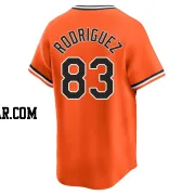 Elvin Rodriguez Men's Baltimore Orioles Orange Limited Cooperstown Collection Jersey