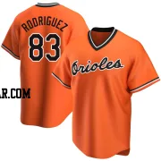 Elvin Rodriguez Men's Baltimore Orioles Orange Replica Alternate Cooperstown Collection Jersey
