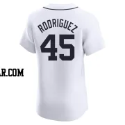 Elvin Rodriguez Men's Detroit Tigers White Elite Home Jersey