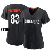 Elvin Rodriguez Women's Baltimore Orioles Black Replica 2023 City Connect Jersey