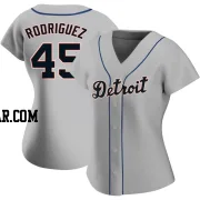 Elvin Rodriguez Women's Detroit Tigers Gray Replica Road Jersey