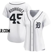 Elvin Rodriguez Women's Detroit Tigers White Limited Home Jersey