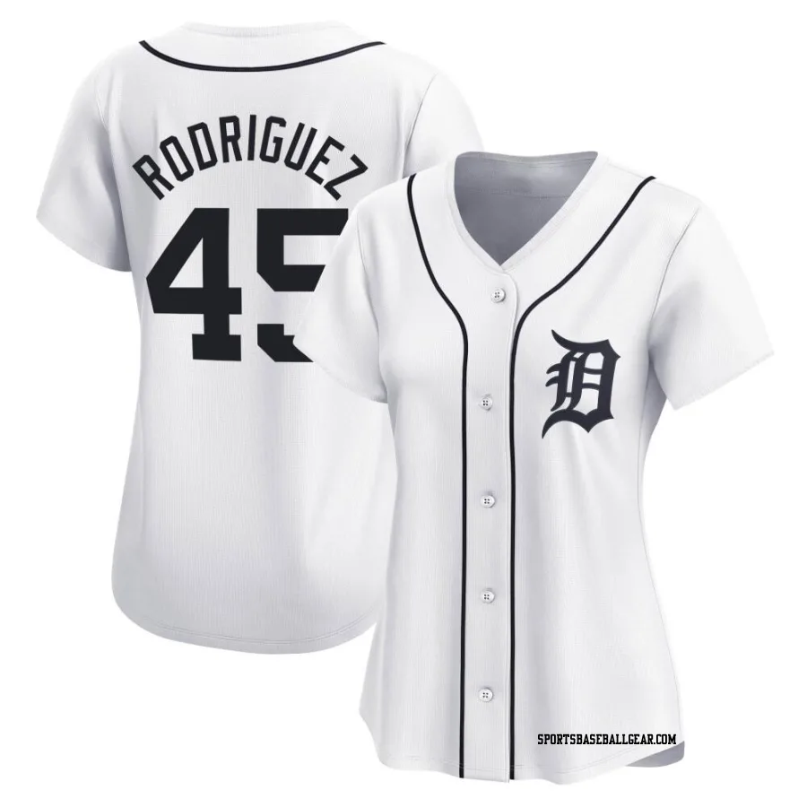 Elvin Rodriguez Women's Detroit Tigers White Limited Home Jersey