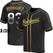 Elvin Rodriguez Youth Baltimore Orioles Black Golden Replica Alternate Jersey