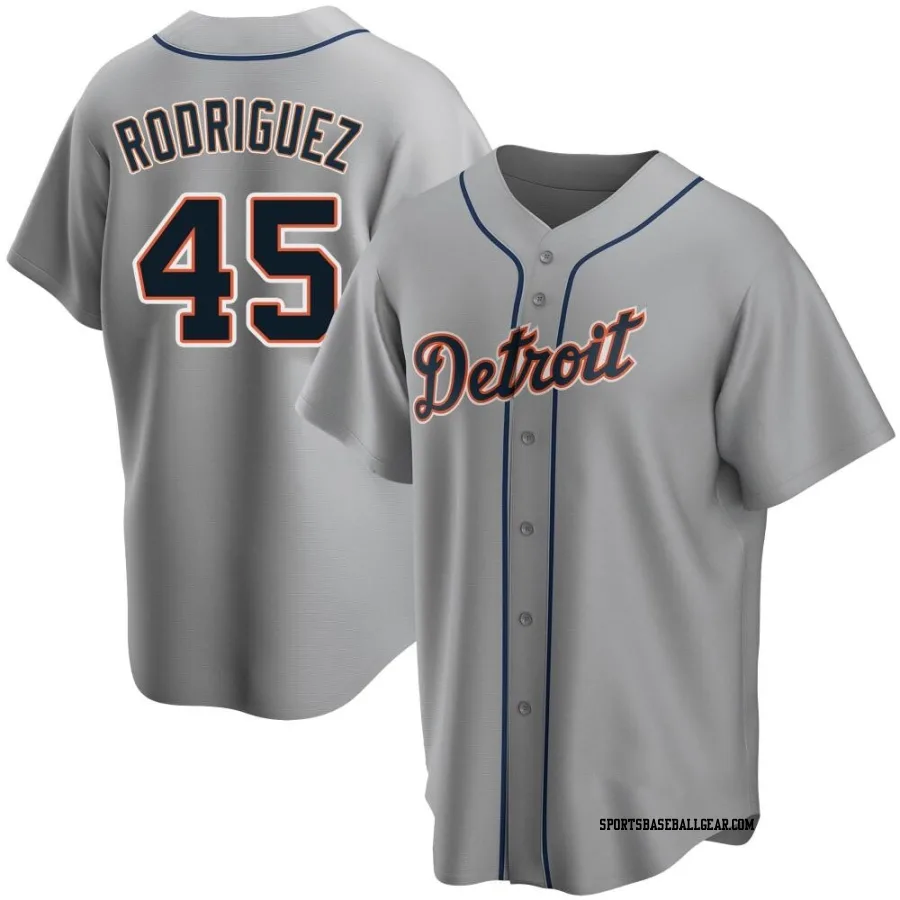 Elvin Rodriguez Youth Detroit Tigers Gray Replica Road Jersey