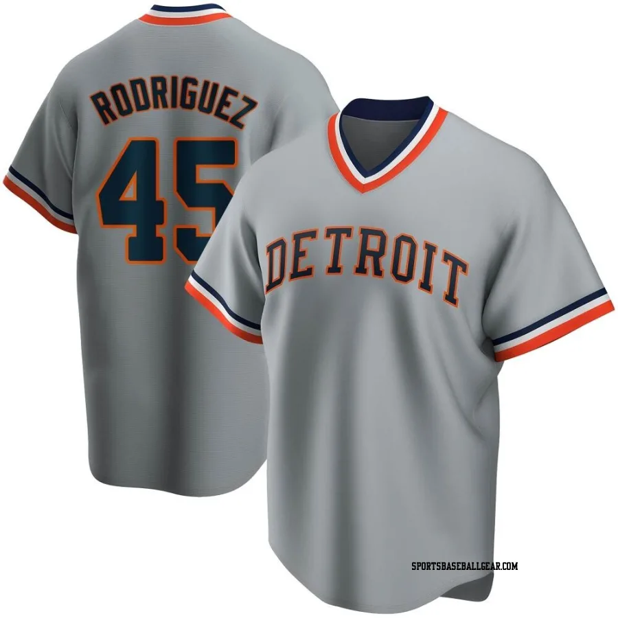 Elvin Rodriguez Youth Detroit Tigers Gray Road Cooperstown Collection Jersey
