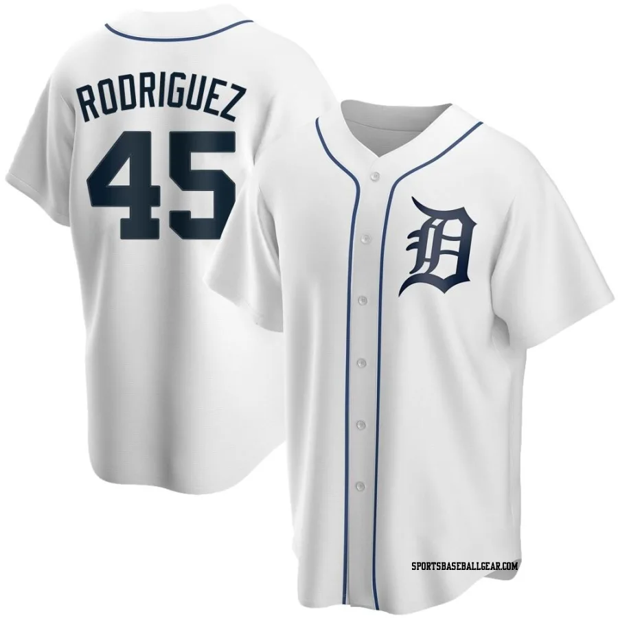 Elvin Rodriguez Youth Detroit Tigers White Replica Home Jersey