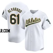 Elvis Alvarado Men's Oakland Athletics White Limited Home Jersey