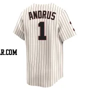 Elvis Andrus Youth Chicago White Sox Cream Limited Throwback Cooperstown Jersey