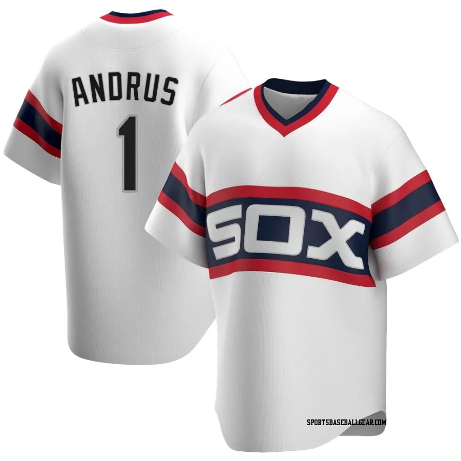 Elvis Andrus Youth Chicago White Sox White Replica Cooperstown Collection Jersey