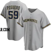Elvis Peguero Youth Milwaukee Brewers Gray Replica Road Jersey