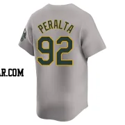 Elvis Peralta Men's Oakland Athletics Gray Limited Away Jersey