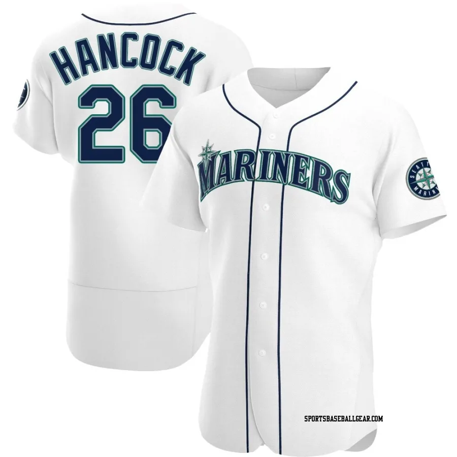 Emerson Hancock Men's Seattle Mariners White Authentic Home Jersey