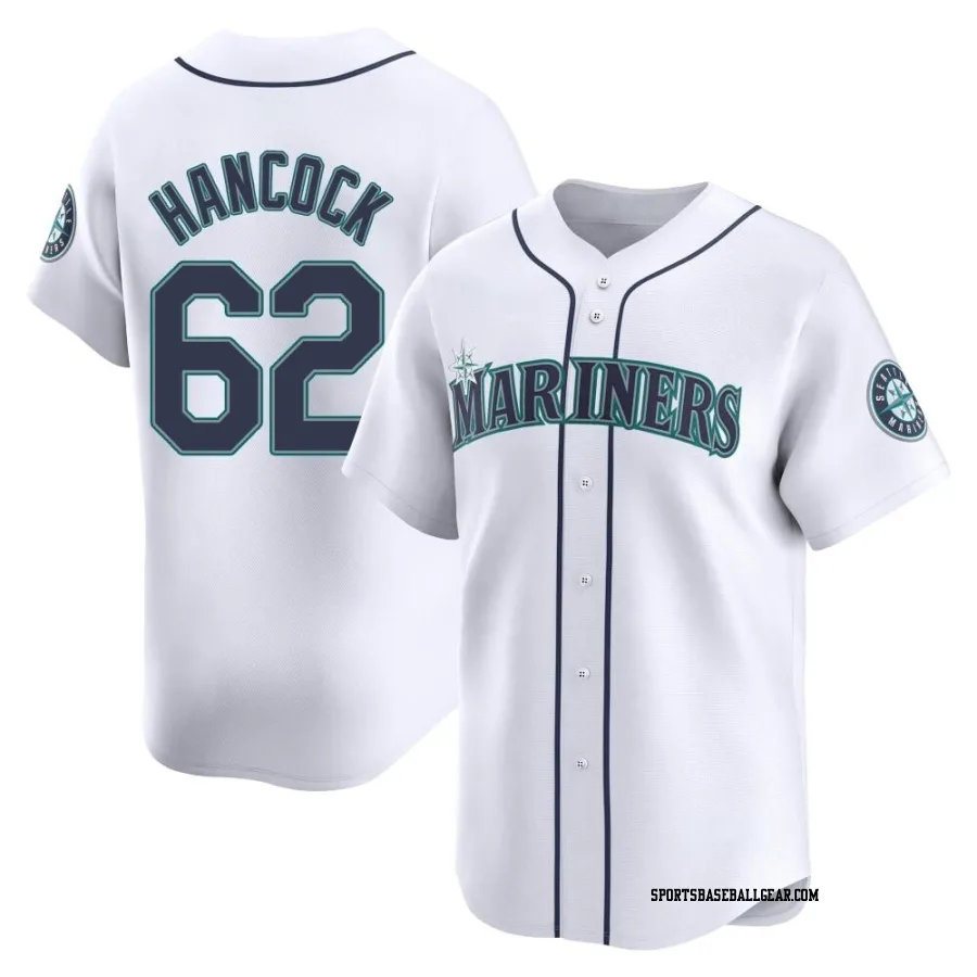 Emerson Hancock Men's Seattle Mariners White Limited Home Jersey