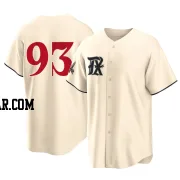 Emiliano Teodo Men's Texas Rangers Cream Replica 2023 City Connect Jersey
