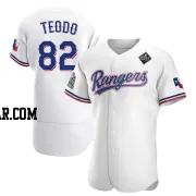 Emiliano Teodo Men's Texas Rangers White Authentic Home 2023 World Series Jersey