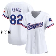 Emiliano Teodo Women's Texas Rangers White Limited Home Jersey