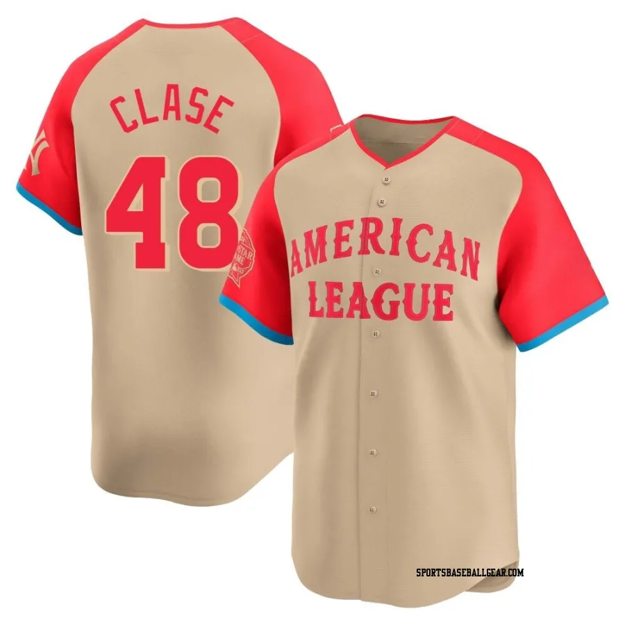 Emmanuel Clase Men's Cleveland Guardians Cream Limited American League 2024 All-Star Game Jersey