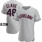 Emmanuel Clase Men's Cleveland Guardians Gray Authentic Road Jersey