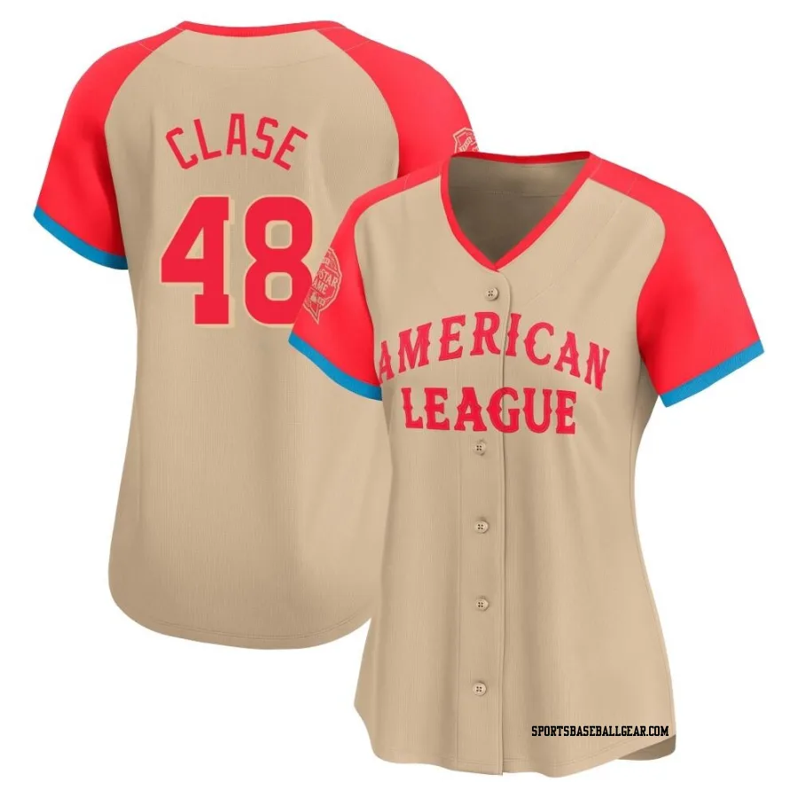 Emmanuel Clase Women's Cleveland Guardians Cream Limited American League 2024 All-Star Game Jersey