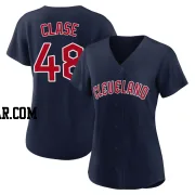 Emmanuel Clase Women's Cleveland Guardians Navy Replica Alternate Jersey