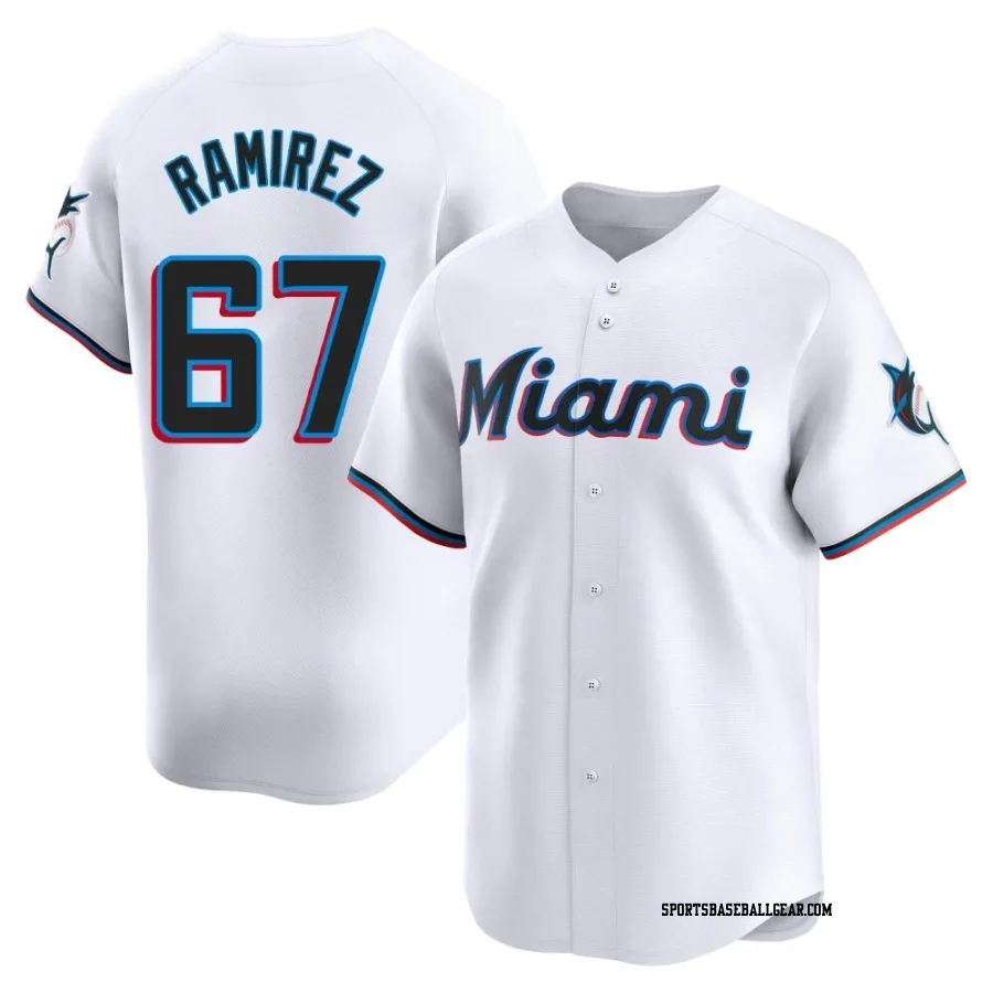 Emmanuel Ramirez Men's Miami Marlins White Limited Home Jersey