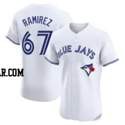 Emmanuel Ramirez Men's Toronto Blue Jays White Elite Home Jersey