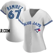 Emmanuel Ramirez Women's Toronto Blue Jays White Authentic Home Jersey